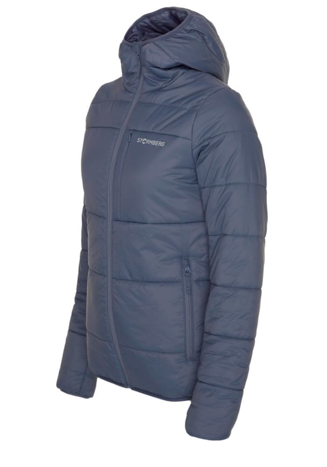 Nyborg vattert jakke Grey|Blue Dame - 1