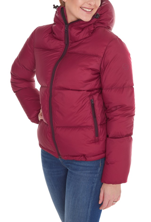 Folarskard dunjakke Red Plum - 1