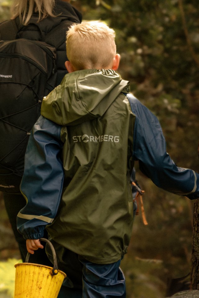 Tyssdal regnjakke barn 1-7 Blue Barn - 1