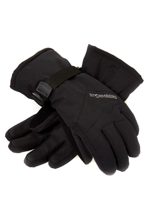 Isbre hansker med ullfôr Jet Black - 1