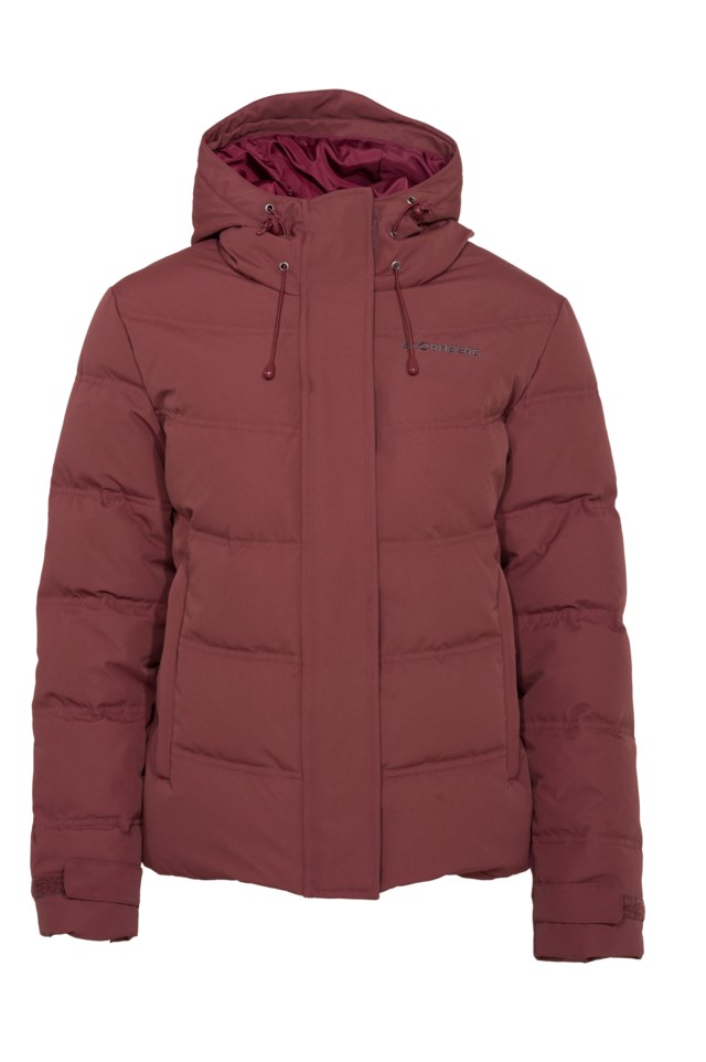 Svalbard dunjakke Red Mahogany - 1