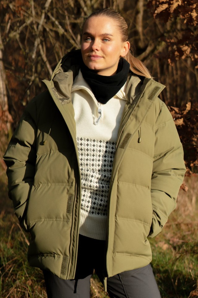 Svalbard dunjakke Green Dame - 1