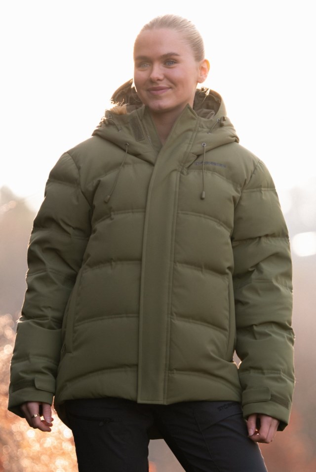 Svalbard dunjakke Green Dame - 1