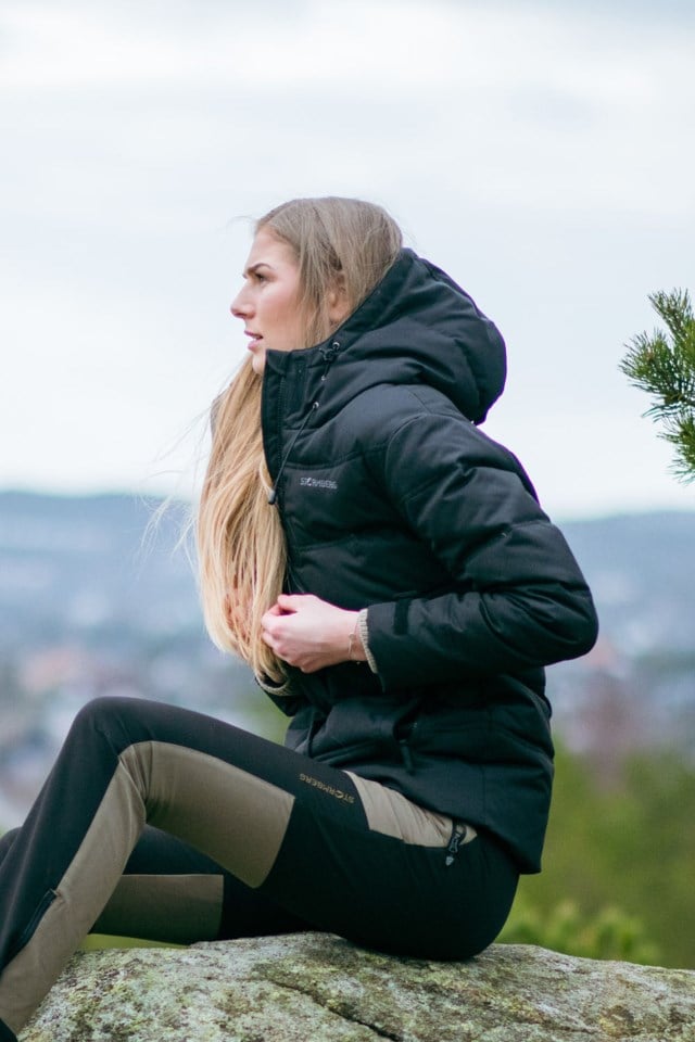 Svalbard dunjakke Black Dame - 1