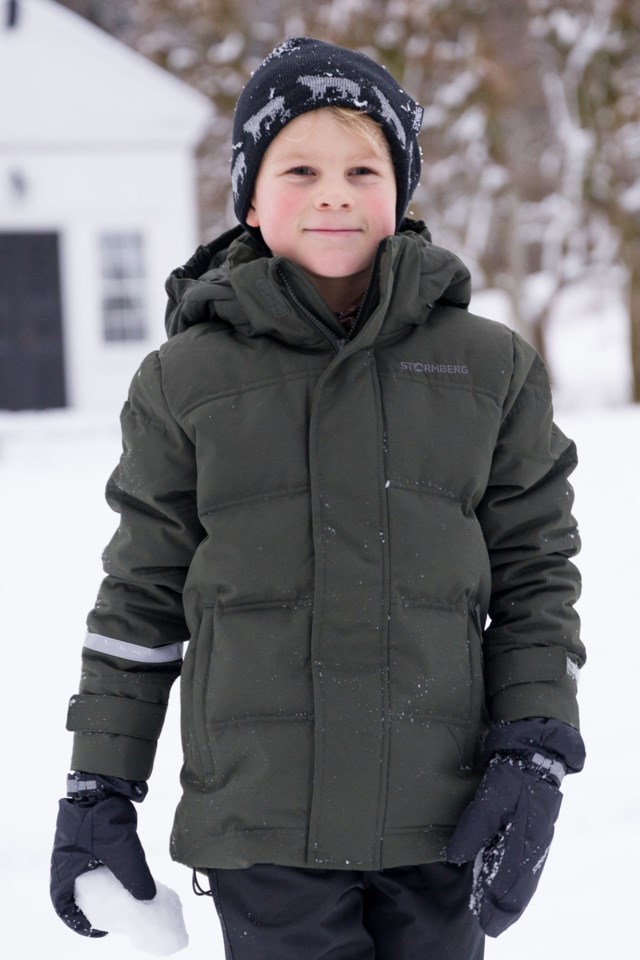 Svalbard dunjakke barn 8-14 Green Barn - 1