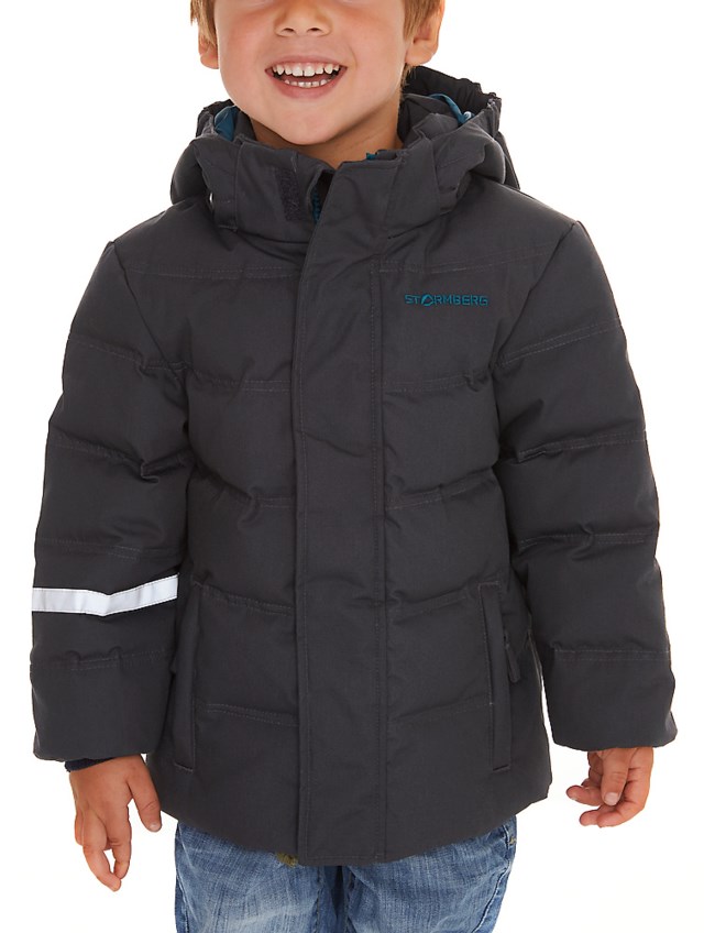Svalbard dunjakke barn 1-7 Black|Grey Barn - 1