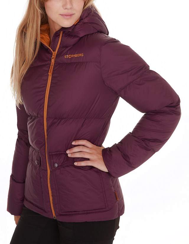 Nyfjell dunjakke Italian Plum/ Sudan Brown - 1