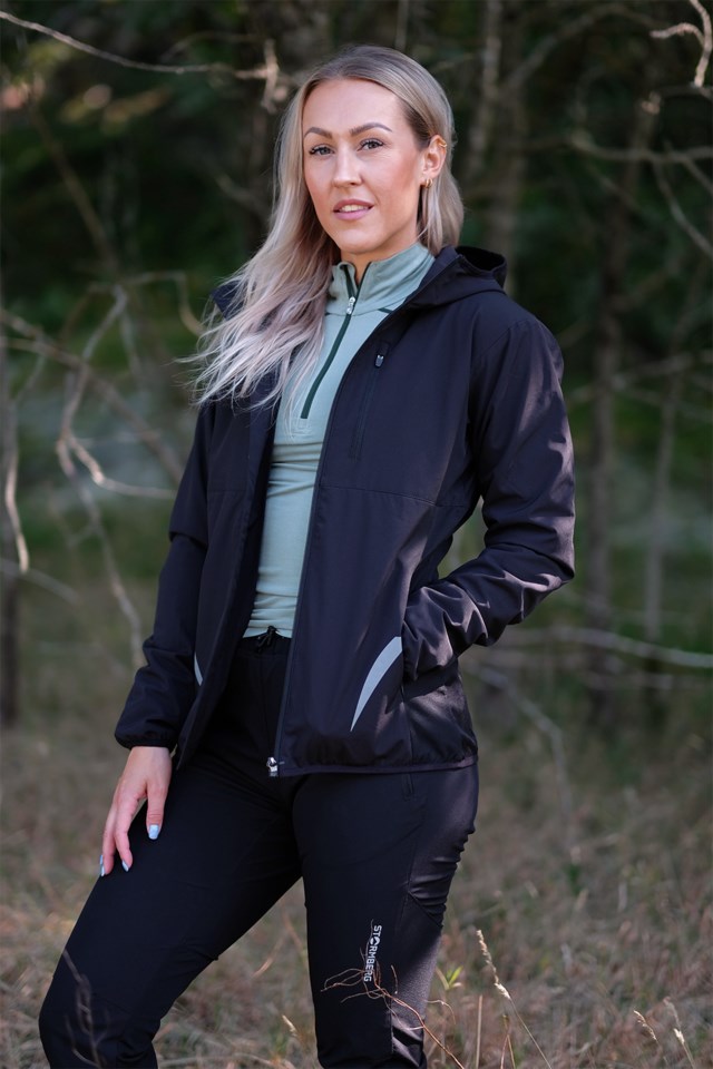 Farstien vindtett jakke Jet Black - 1