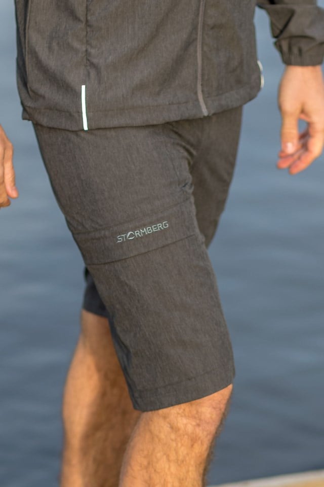 Jostedal turshorts Ebony Grey/Black - 1