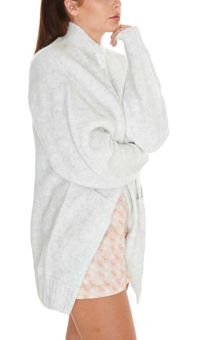 Dovrehei cardigan Light grey melange - 1