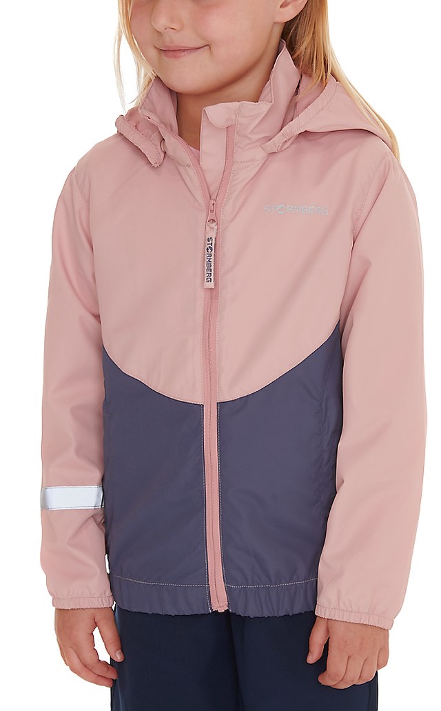 Vindfjell jakke barn 1-7 Silver Pink/ Night Blue - 1