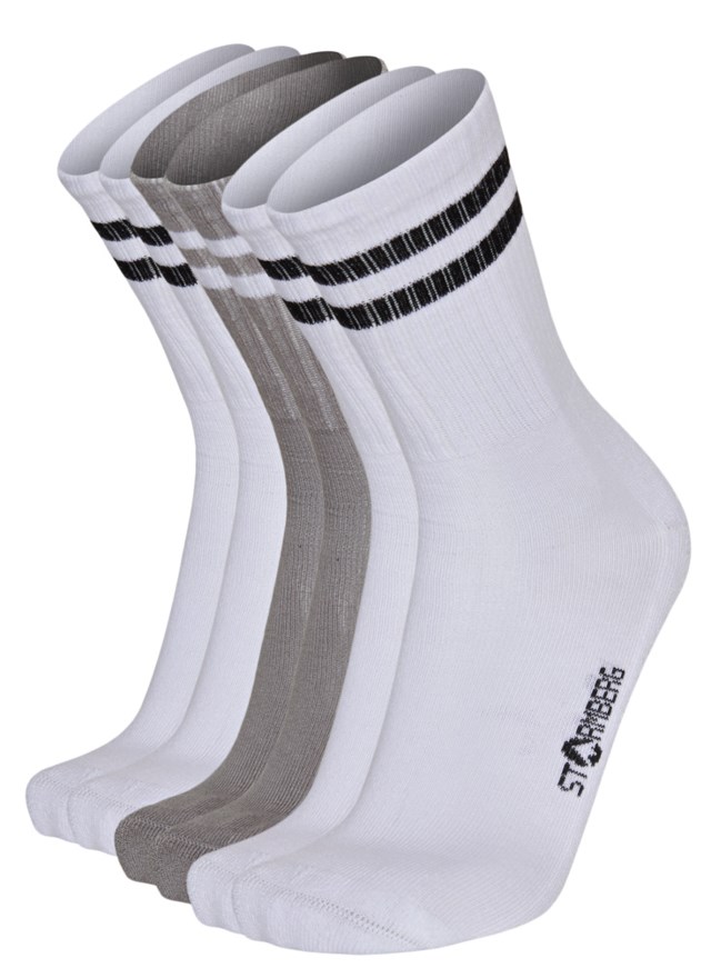 Hyen bambus sokk 3-pk Lily White/ Castle Rock - 1