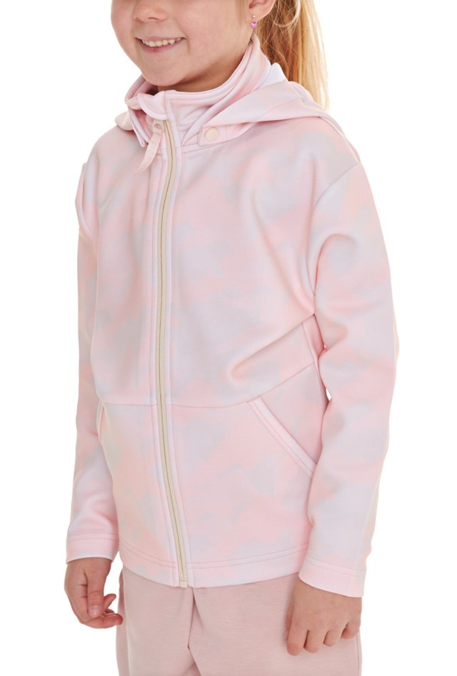Viknanes camo resirkulert hettejakke barn 1-7 Rose Cloud - 1