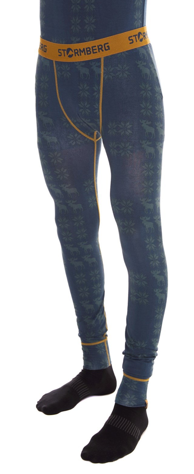 Rondebu bambus longs barn 8-14 mønstret Midnight Navy - 1