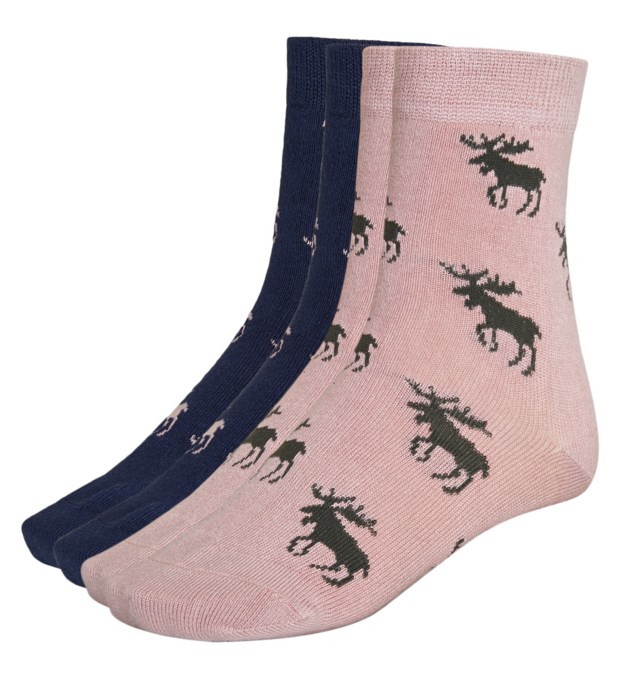 Kvam bambus sokk 2-pack barn 1-7 Grey|Pink Barn - 1