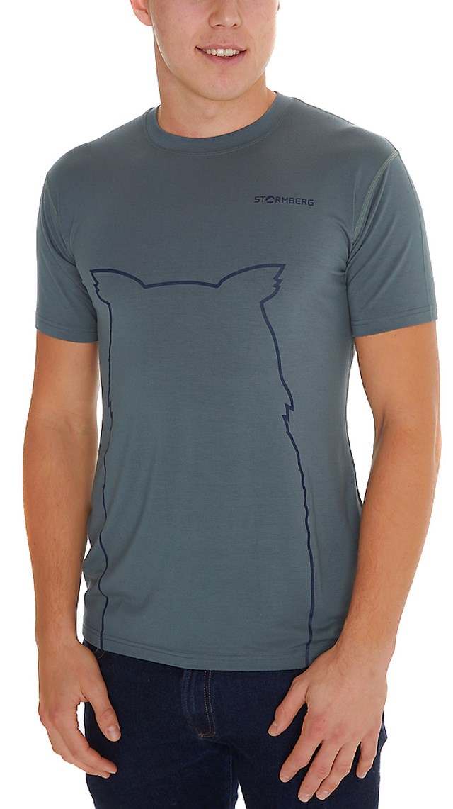 Rondebu bambus t-skjorte - hubro Green Herre - 1