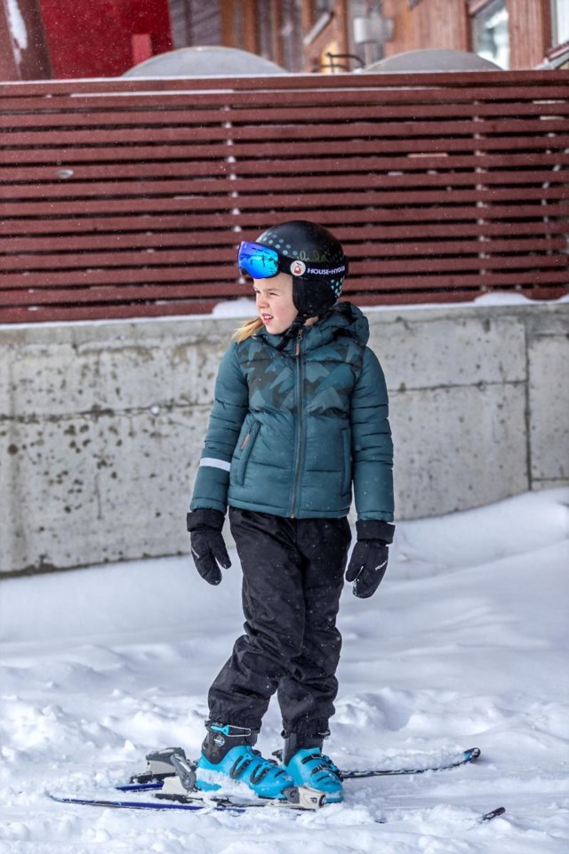 Lomen vattert jakke barn 8-14 Green Barn - 1