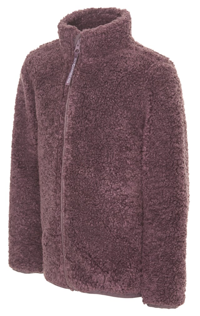 Ljoshei fleecejakke barn 1-7 Black Plum - 1