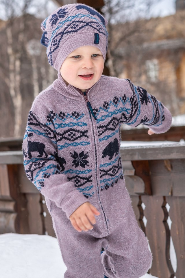 Budalen heldress barn 1-7 Black Plum - 1