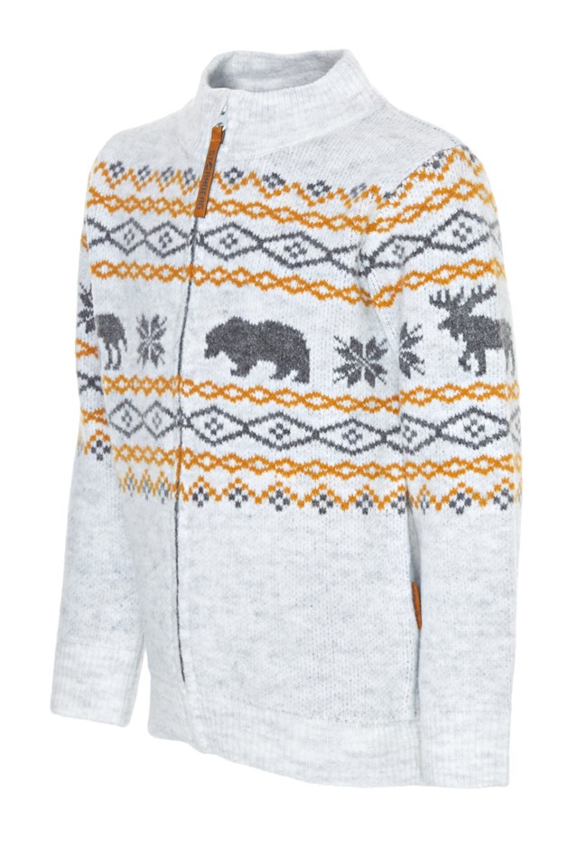 Budalen jakke barn 1-7 White|Grey Barn - 1