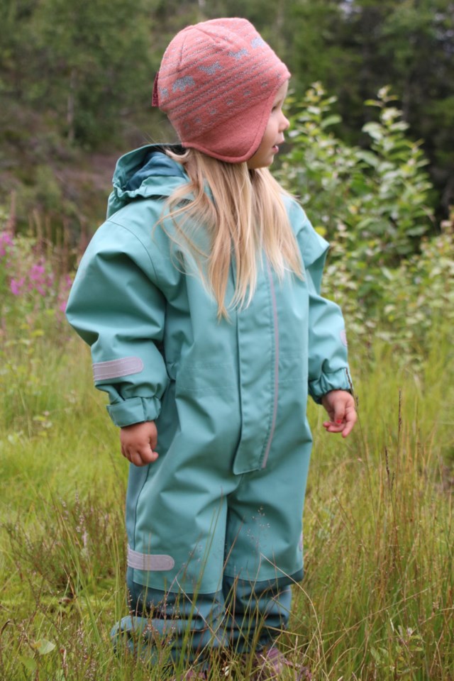 Rutsje parkdress barn 1-7 Sea Pine/Oil Blue - 1