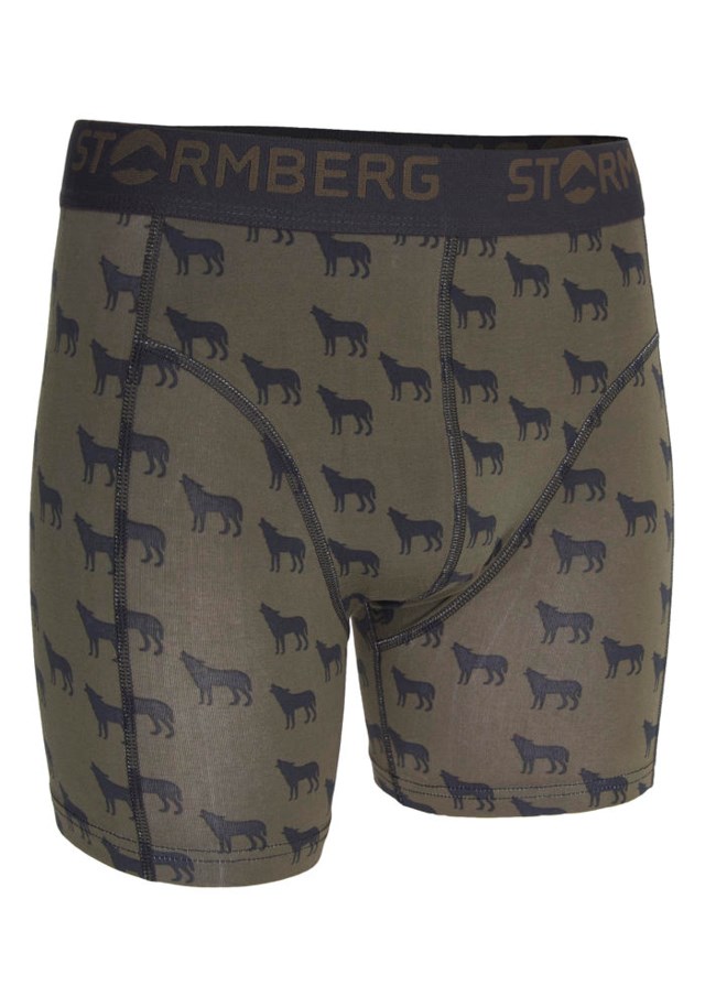 Sval lang boxer - Ulv Black|Green|Multicolor Herre - 1