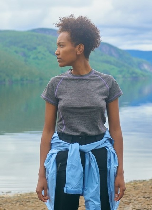 Vatne Woodwool™ t-skjorte Grey Dame - 1