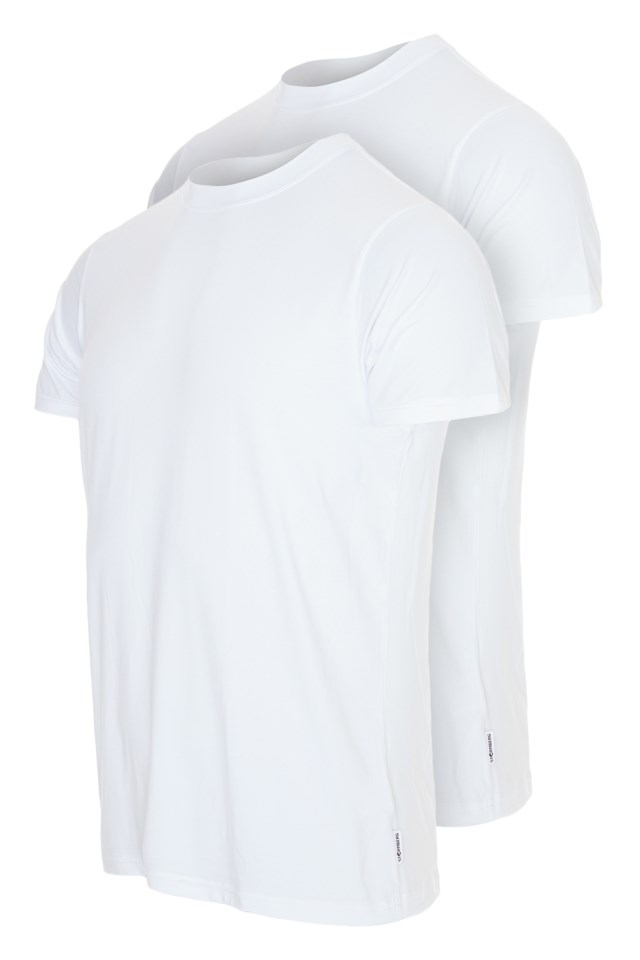 Bryne 2-pk t-skjorte Bright White/Peach Nectar - 1