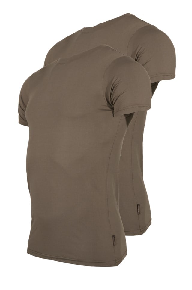 Bryne Quick Dry t-skjorte 2-pack Brown Unisex - 1