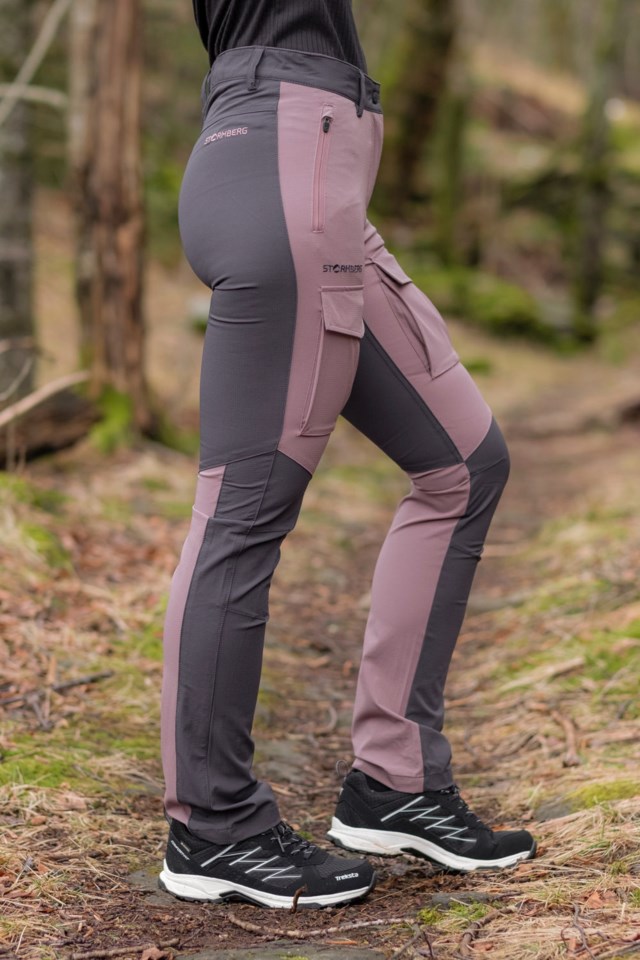 Liabekk cargobukse Black|Purple Dame - 1