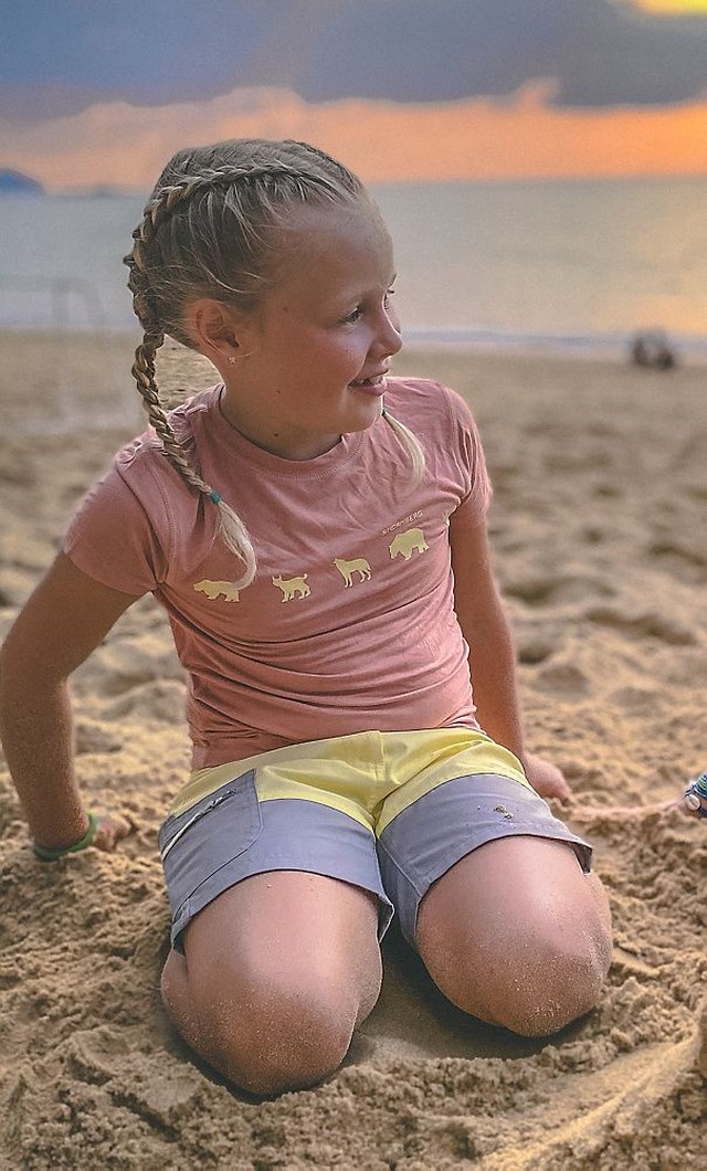 Lykketinden shorts barn 1-7 Pale Banana/ Griffin - 1