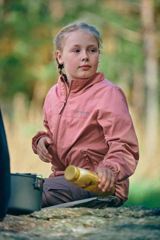 Vindedal jakke barn 8-14 Old Rose - 1
