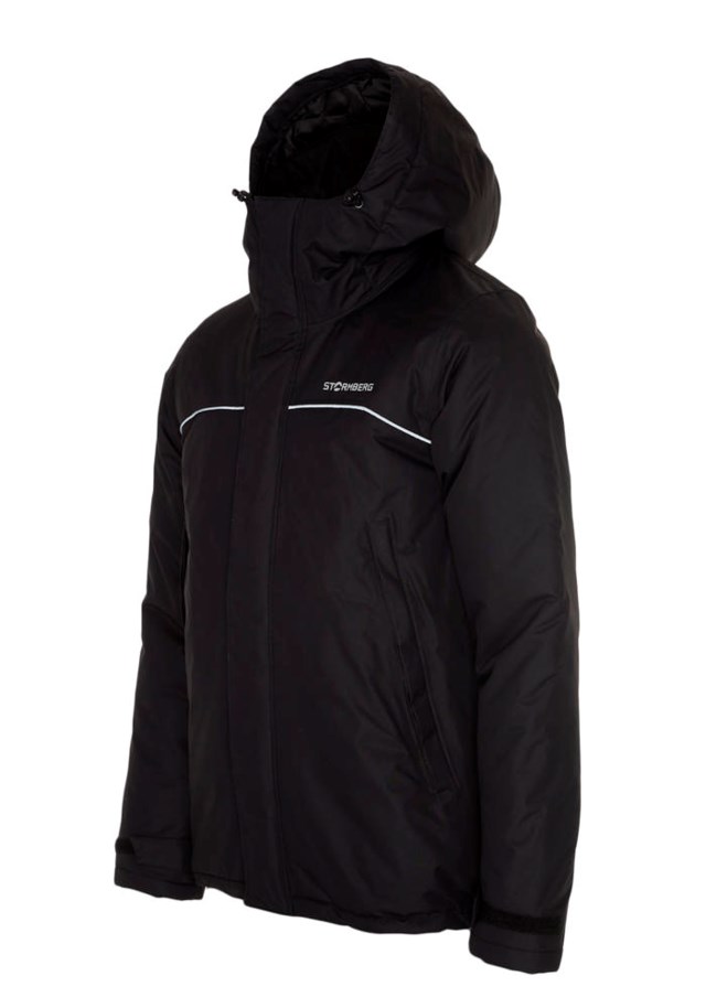 Ute vattert jakke Jet Black - 1