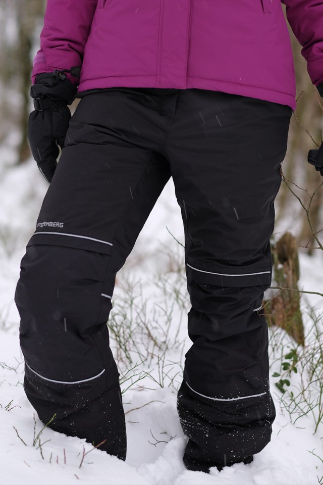 Ute vattert bukse Jet Black - 1