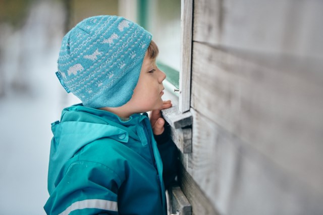 Alvdal ullue med refleks Blue Barn - 1