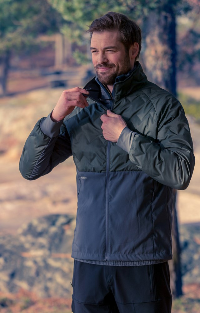 Jaren hybrid dunjakke Black|Green Herre - 1