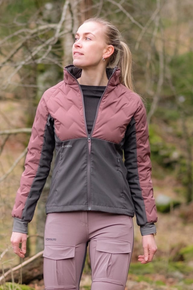 Jaren hybrid dunjakke Black|Pink Dame - 1