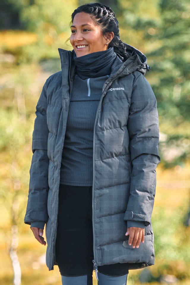 Haugefjell dunparkas Grey Dame - 1