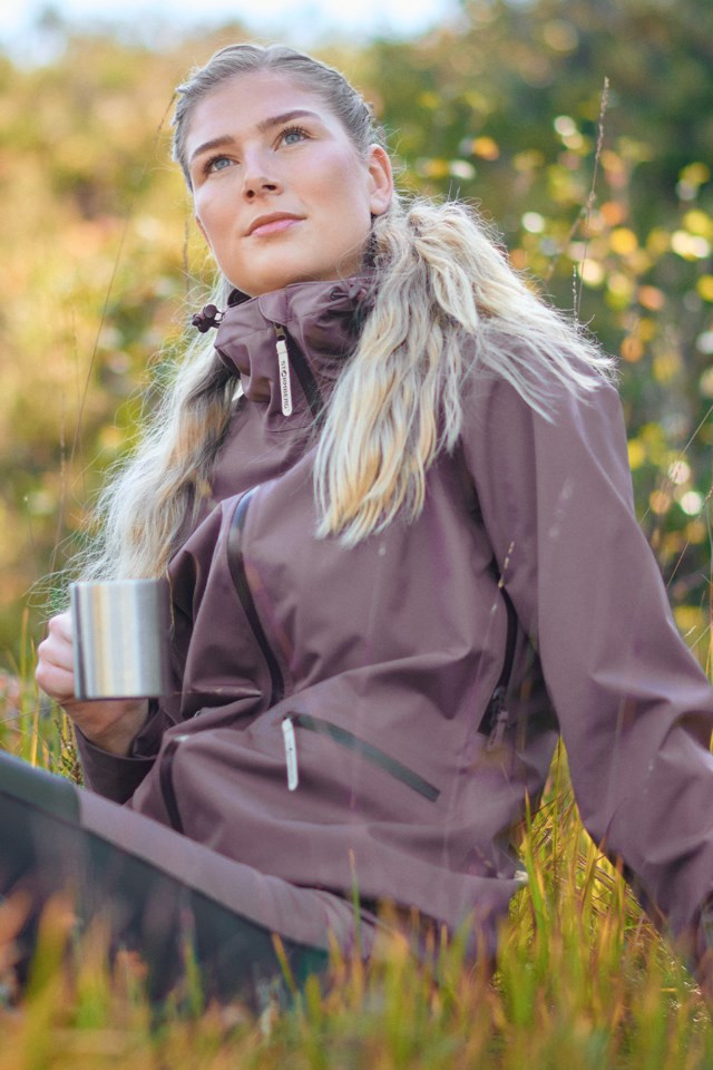 Farnes skalljakke Brown Dame - 1