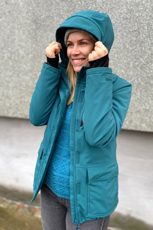 Langdal vattert jakke Blue Dame - 1