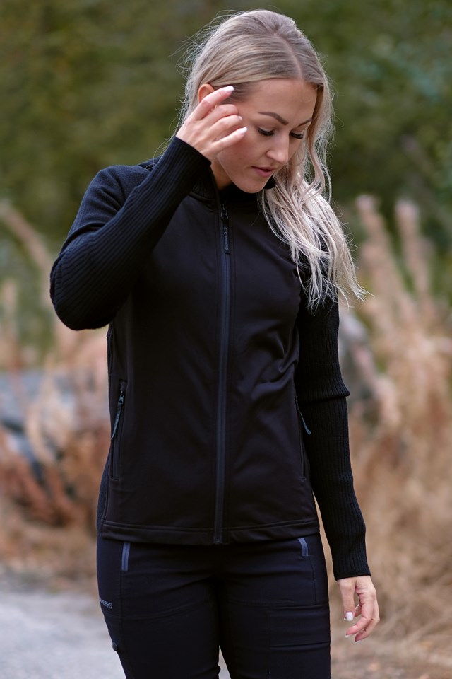 Svartdal hybrid ulljakke Jet Black/ Dark Shadow - 1
