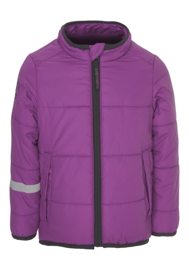 Strimfjell vattert jakke barn 1-7 Hyacinth violet - 1