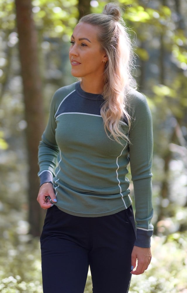 Ullensvang ulltrøye Black|Green Dame - 1