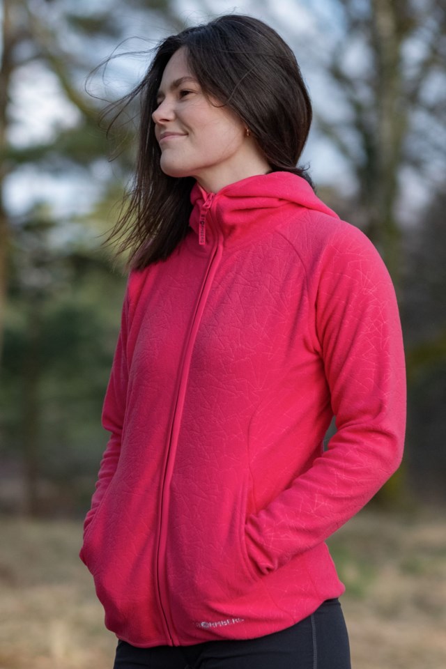 Solglimt resirkulert hettejakke Pink Dame - 1