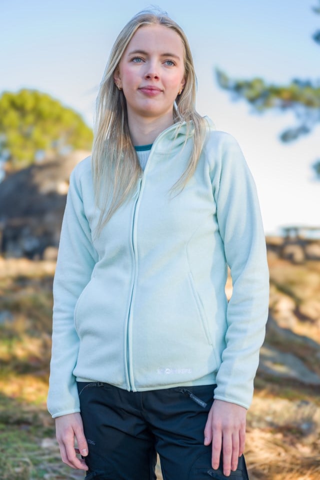 Solglimt resirkulert hettejakke White Dame - 1