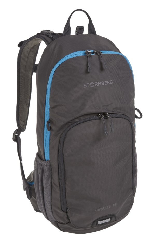 Hovdefjell ryggsekk 16L Dark Grey/Clear Blue - 1