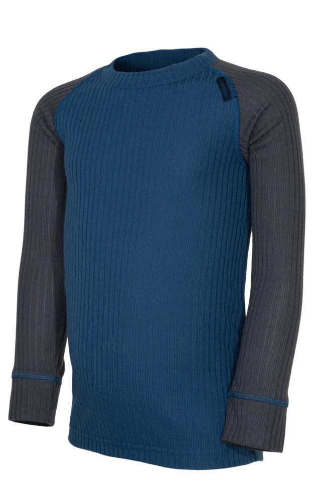 Lindland resirkulert trøye barn 1-7 Blue Barn - 1