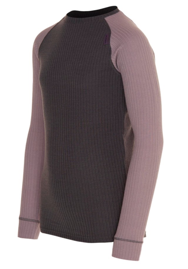 Lindland resirkulert trøye barn 8-14 Minimal Gray/ Ebony - 1