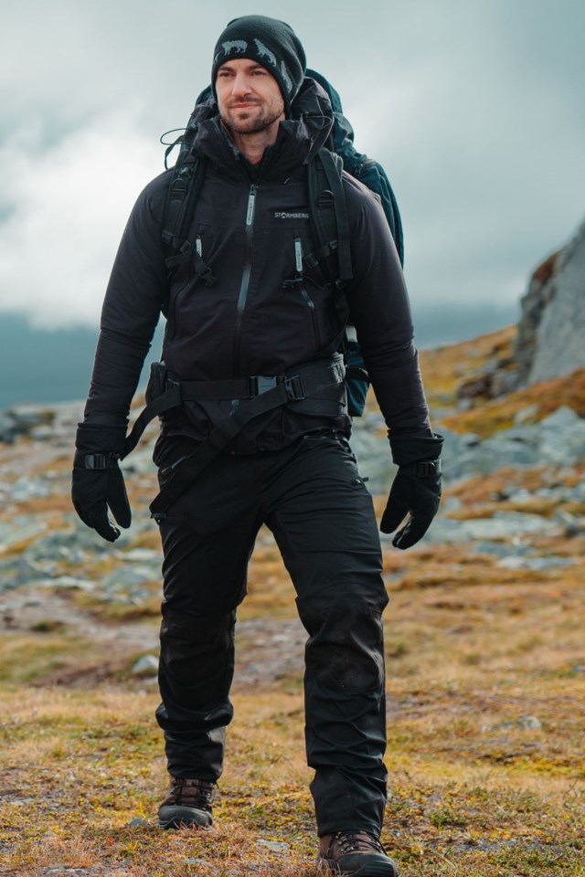 Biegga resirkulert skallbukse Jet Black - 1