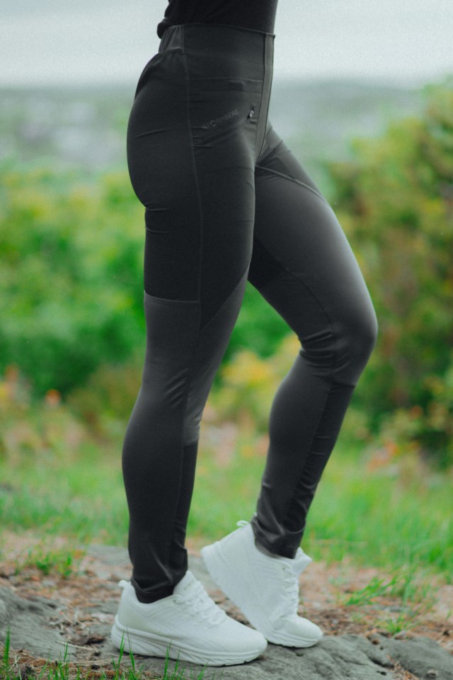 Hendanes resirkulert turtights Jet Black/ Ebony Grey - 1
